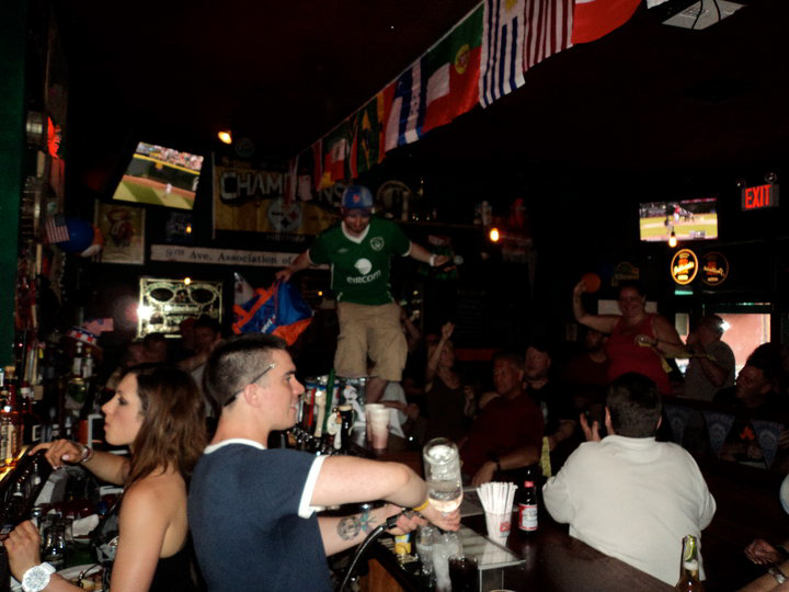 dancing at the bar