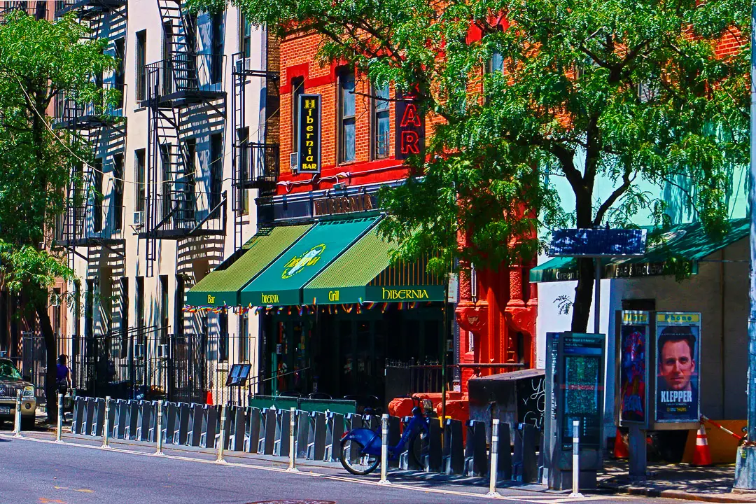 Exterior of Hibernia Bar on 50th street